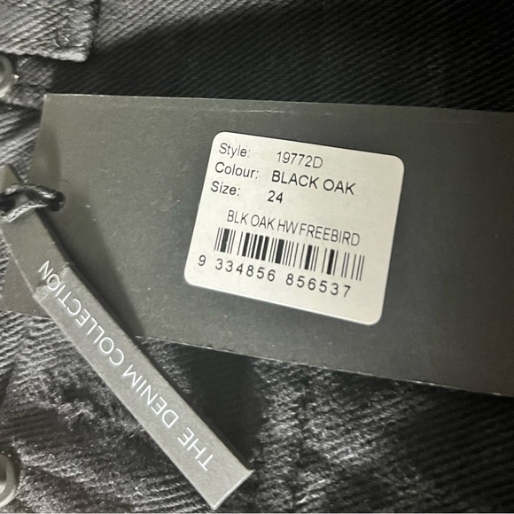 One Teaspoon High Rise Distressed Free-bird Black Oak size 24 NEW - Picture 6 of 6